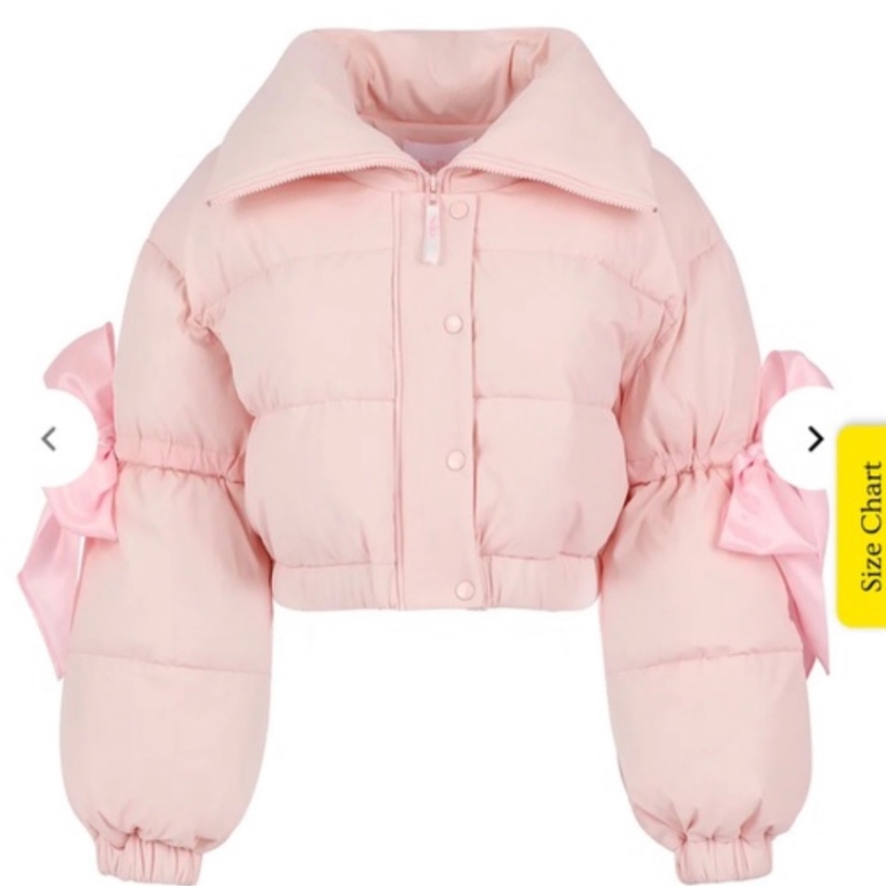 Selkie Castle Pink Marshmallow Puffer XS NWT